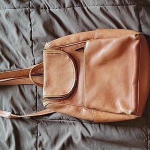 Wilson leather backpack purse